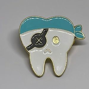 Pirate Tooth, Dental Hygienist, Dentist, , Gift, Pin‎